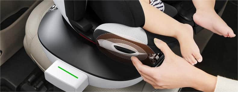 Convenient One-Handed 360° Rotate i-Size Car Seat